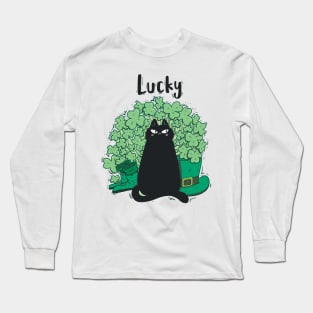 st patricks day cat Long Sleeve T-Shirt